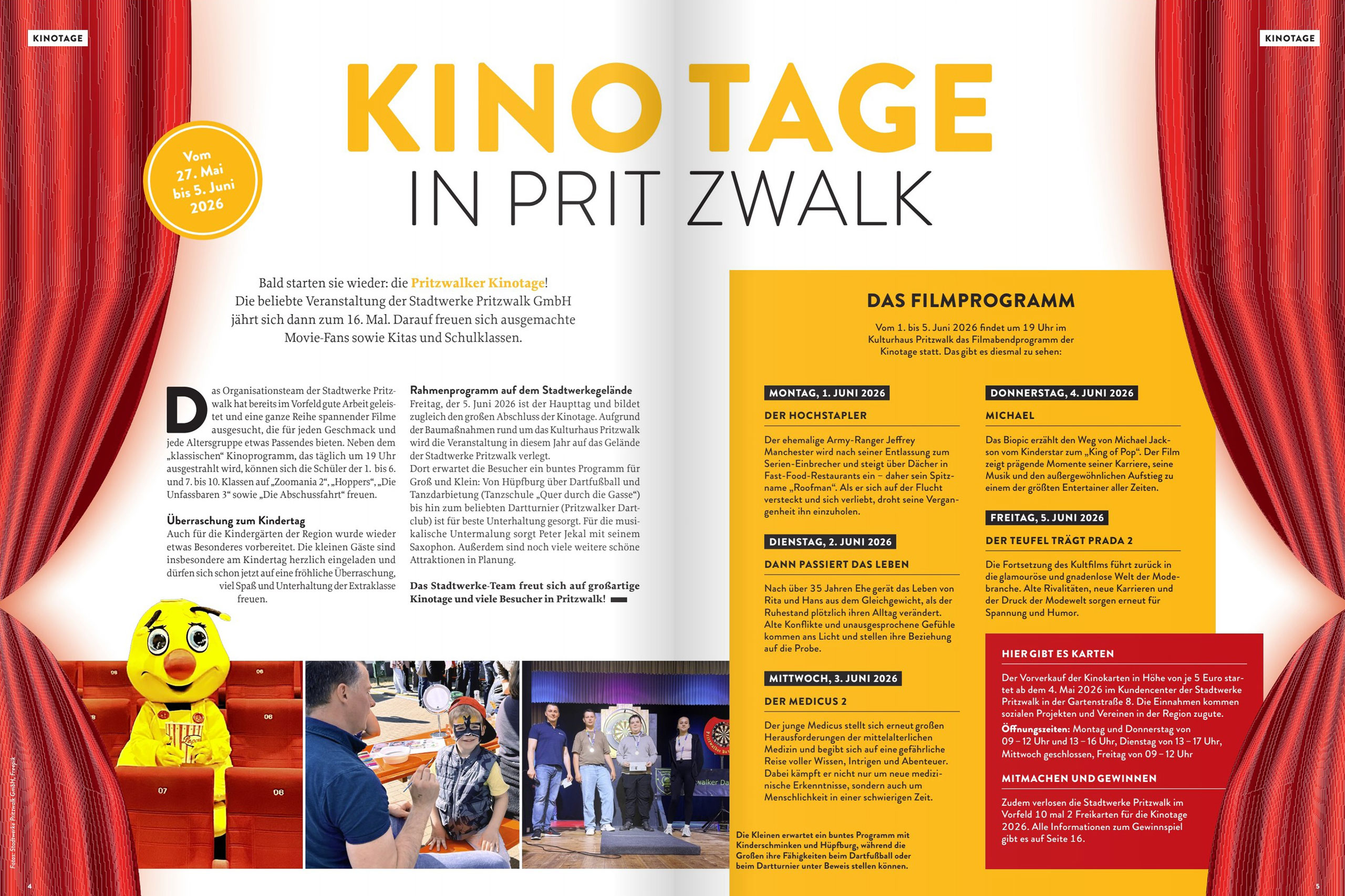 Artikel zu den Kinotagen Pritzwalk 2026